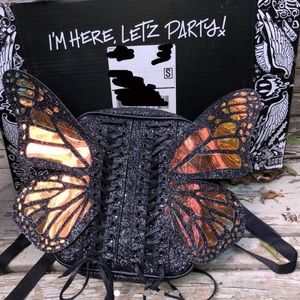 - Butterfly MINI backpack 🦋🖤🧡